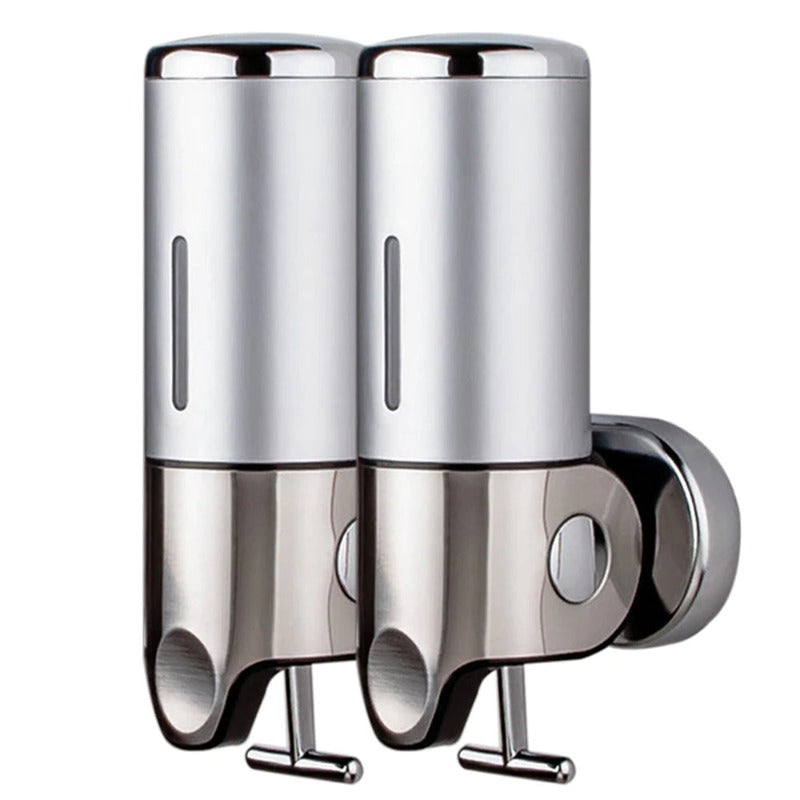 BowLift | Soap holder & dispenser Wall mounted Stainless steel Bathroom Shower soap dispenser pump