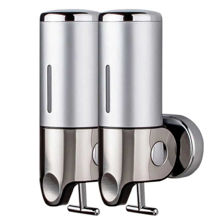 BowLift | Soap holder & dispenser Wall mounted Stainless steel Bathroom Shower soap dispenser pump