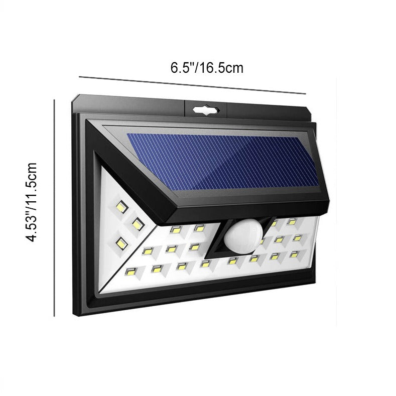 Outdoor Solar Trapezoid Body Sensor Waterproof LED Patio Wall Sconce Lamp | Bowlift