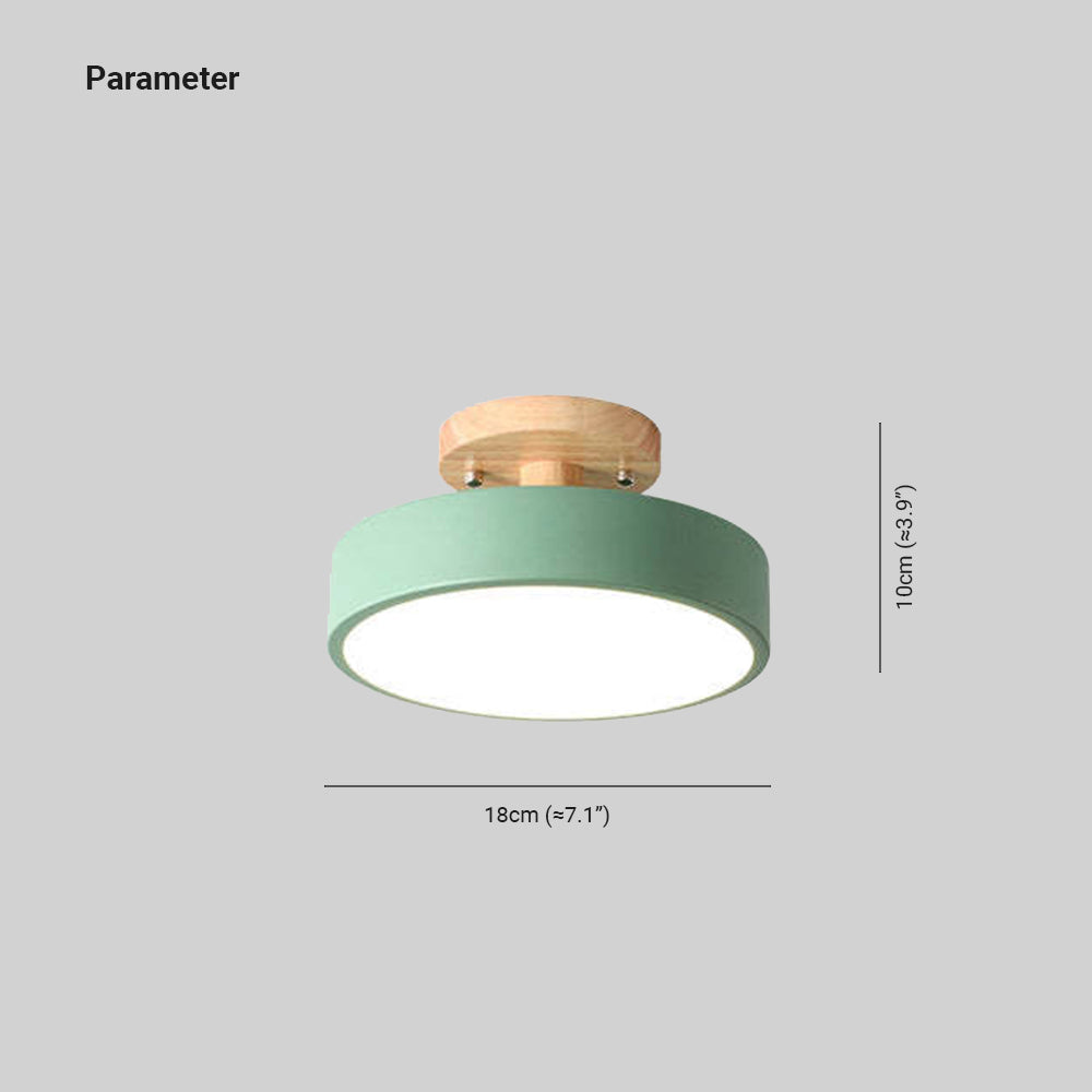 Modern LED ceiling light made of wood – Quinn ceiling lamp for living room, hallway, bedroom and dining room | Bowlift
