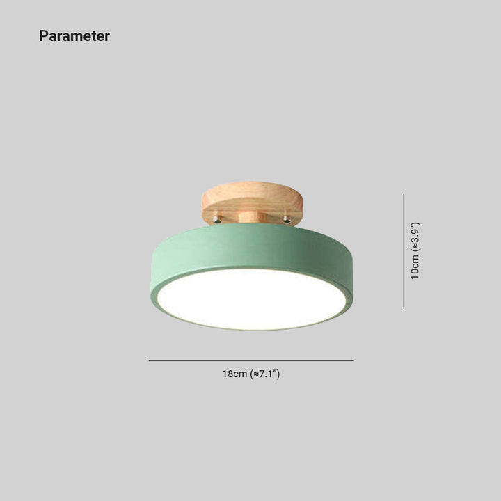 Modern LED ceiling light made of wood – Quinn ceiling lamp for living room, hallway, bedroom and dining room | Bowlift