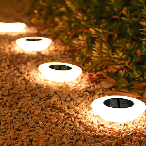 Modern Simplicity Solar Waterproof PP PS Round Conic LED Landscape Lighting Outdoor Light For Garden | Bowlift