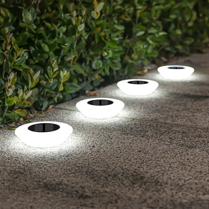 Modern Simplicity Solar Waterproof PP PS Round Conic LED Landscape Lighting Outdoor Light For Garden | Bowlift