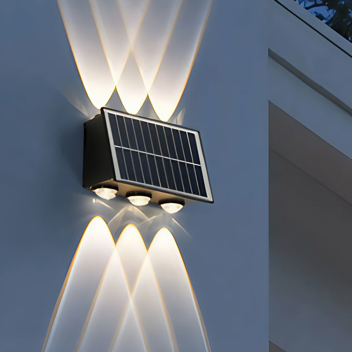 BowLift | Outdoor Solar LED Wall Light Black