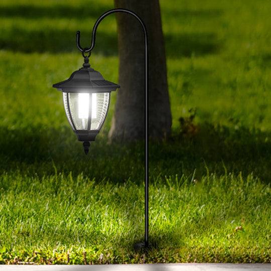 Traditional Farmhouse Waterproof Solar Lanterns Plastic Ground Plug LED Landscape Light For Garden | Bowlift