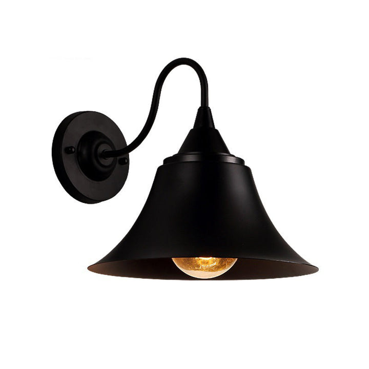 BowLift | Expansive Metal Wall Lamp Farmhouse 1 Head Dining Room Wall Light with Curved Arm