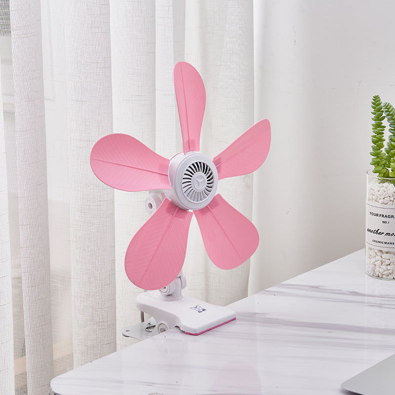 Women's Portable Table Fan with Floral Design Bowlift