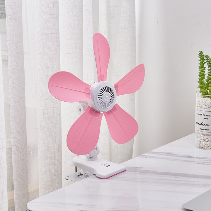 Women's Portable Table Fan with Floral Design Bowlift