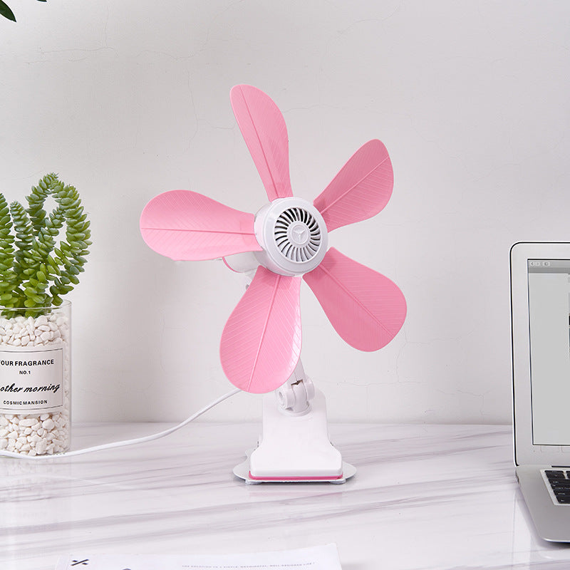 Women's Portable Table Fan with Floral Design Bowlift