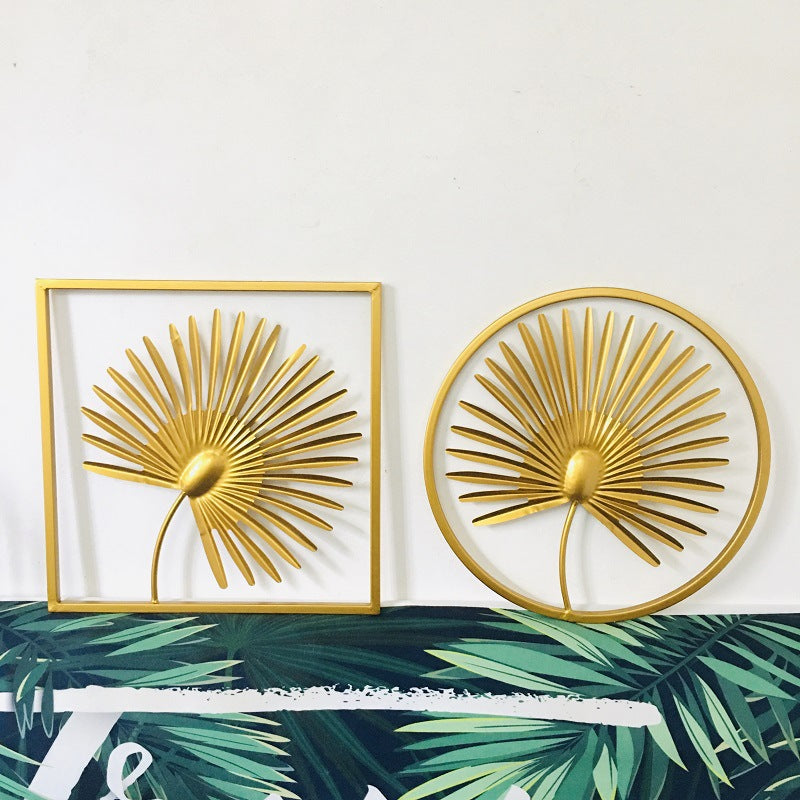 Decorative Metal Palm Leaf Wall Art Bowlift