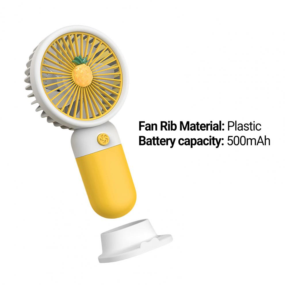 MTech Portable Handheld Fan – Strong Wind, Noiseless, Rechargeable Mini Fan With Base | Bowlift
