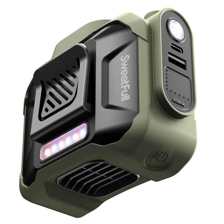 10000mAh Waist fan,Portable Belt Clip on Personal Fan | Bowlift