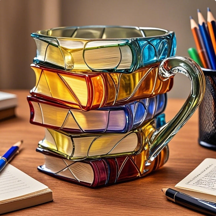 BookCup 3D Mug – Hand-painted Literature Mug in Book Shape | Bowlift