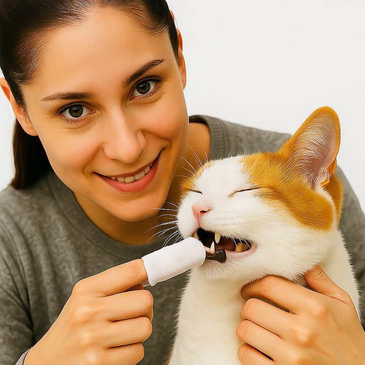 Tooth Cleaning Finger Wipes for Pets Bowlift