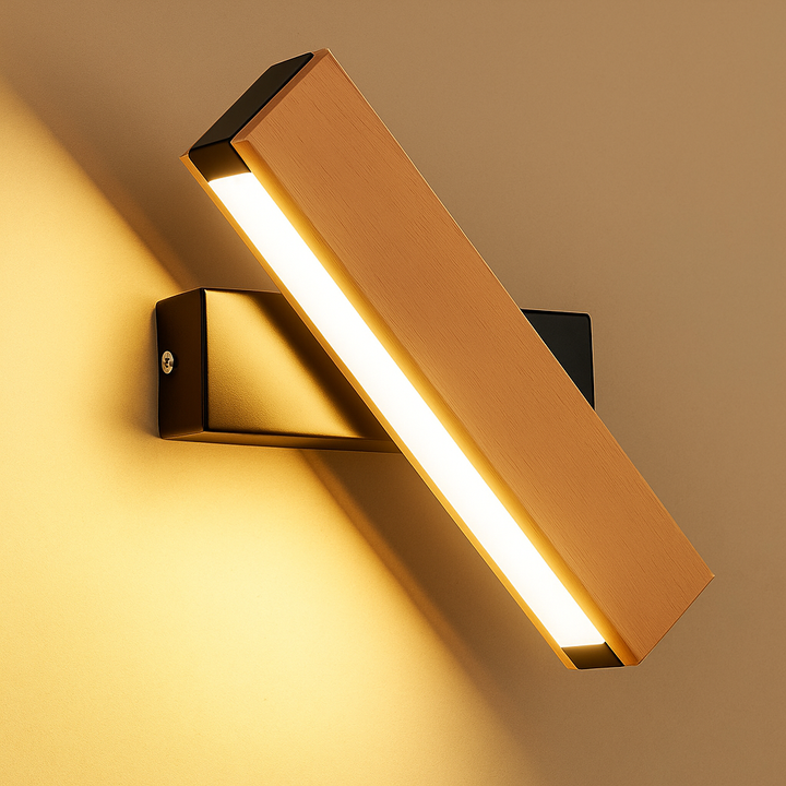 BowLift | Minimalist Wooden LED Wall Lamp with Adjustable Arm