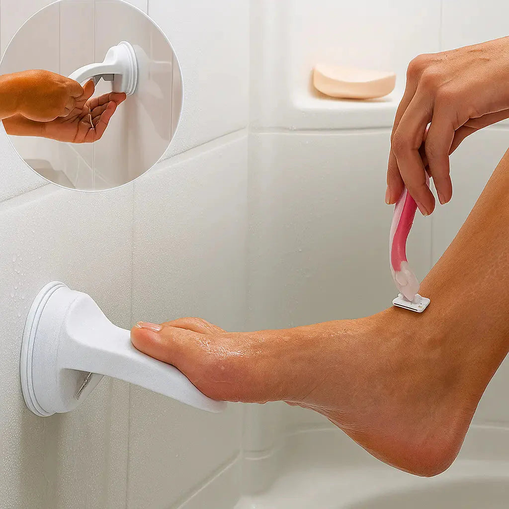 BowLift | Suction Cup Footrest – More safety when shaving in the shower