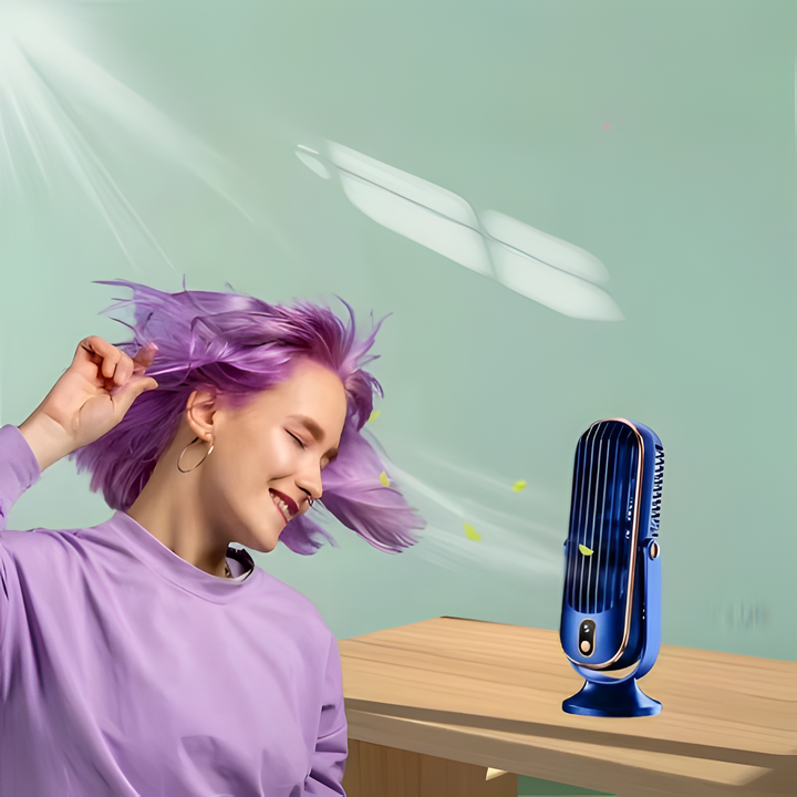 Compact High-Power Portable Desktop Fan - USB Rechargeable | Bowlift