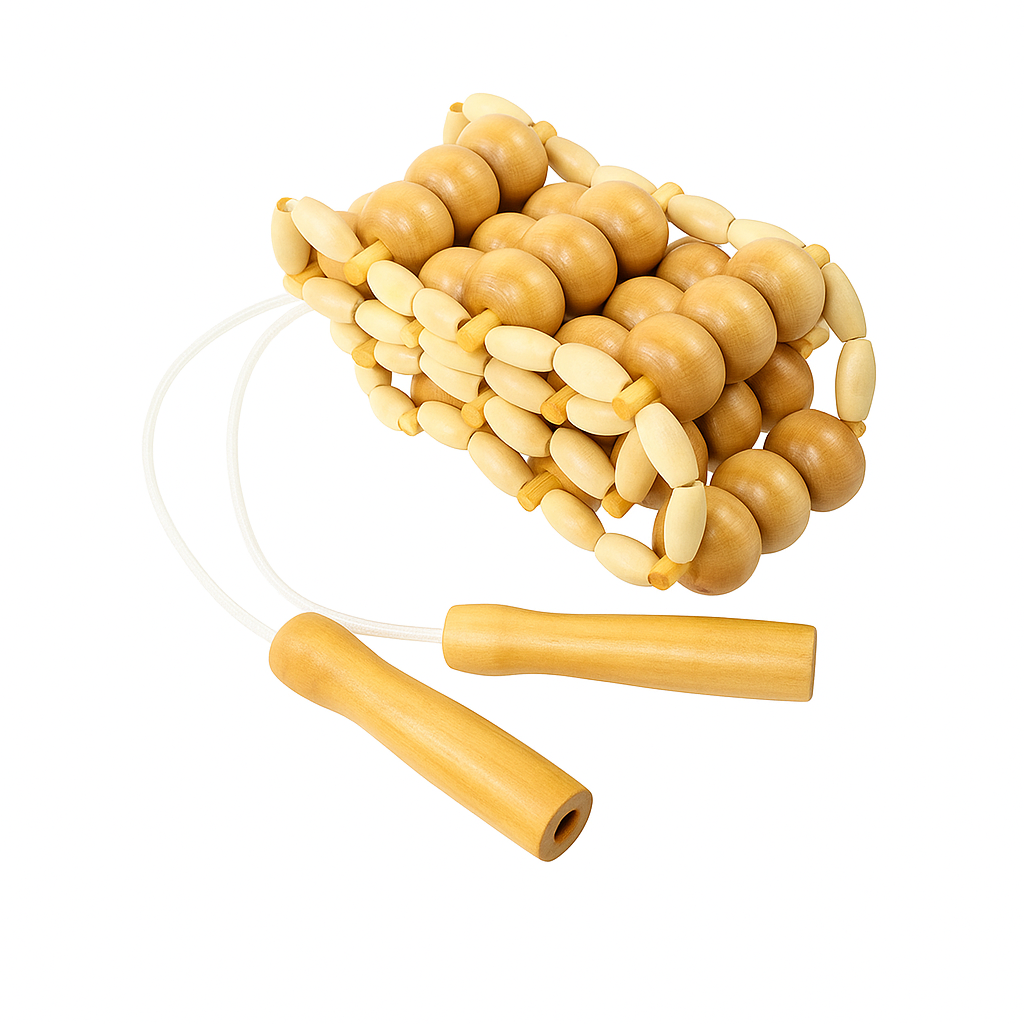 Pain Relief – Solid-Wood Beads – Relieve Muscle Tension – Portable Full-Body Relaxation Tool Bowlift