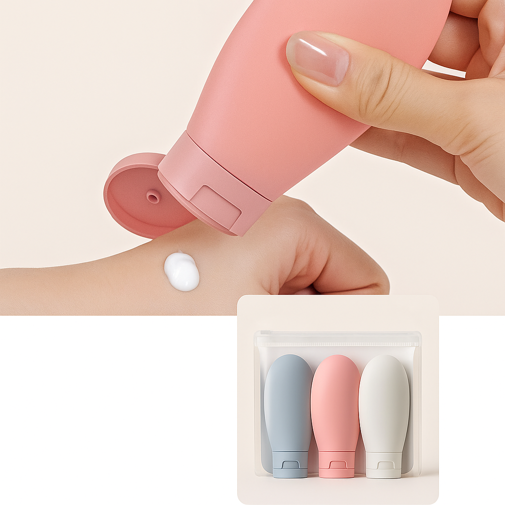 Leak-Proof Silicone – 60 ml Refillable – Ideal for Carry-On Trips Bowlift