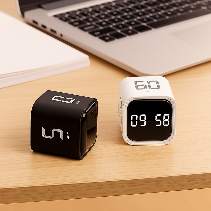 Instant Flip Start – Large LED Rechargeable Display – For Work Study Focus Bowlift