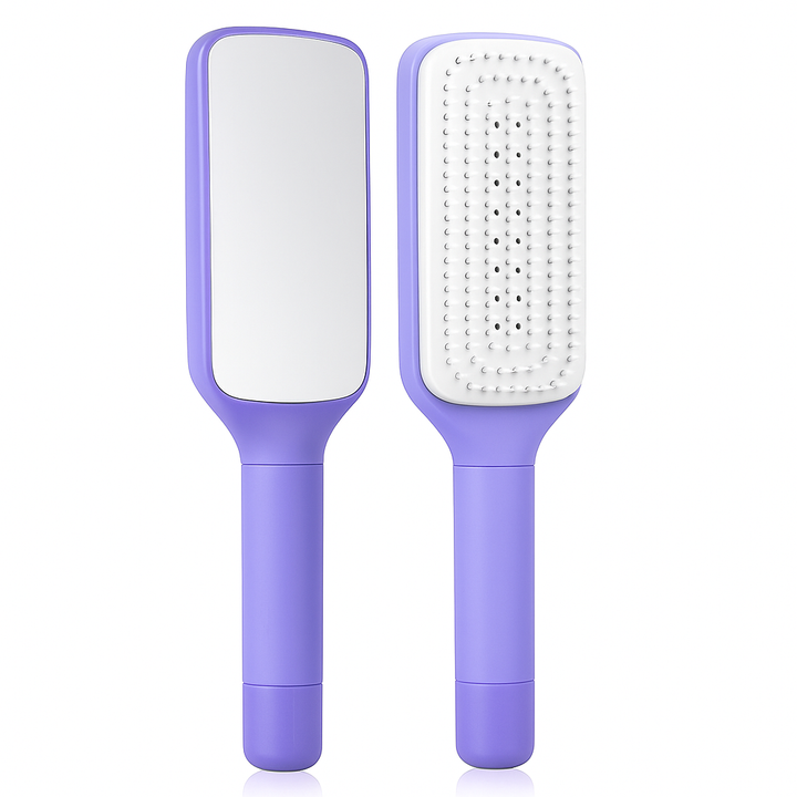 Cleaning Hairbrush – Gentle Detangle – Retractable Bristle Design – For All Hair Types & Busy Mornings Bowlift