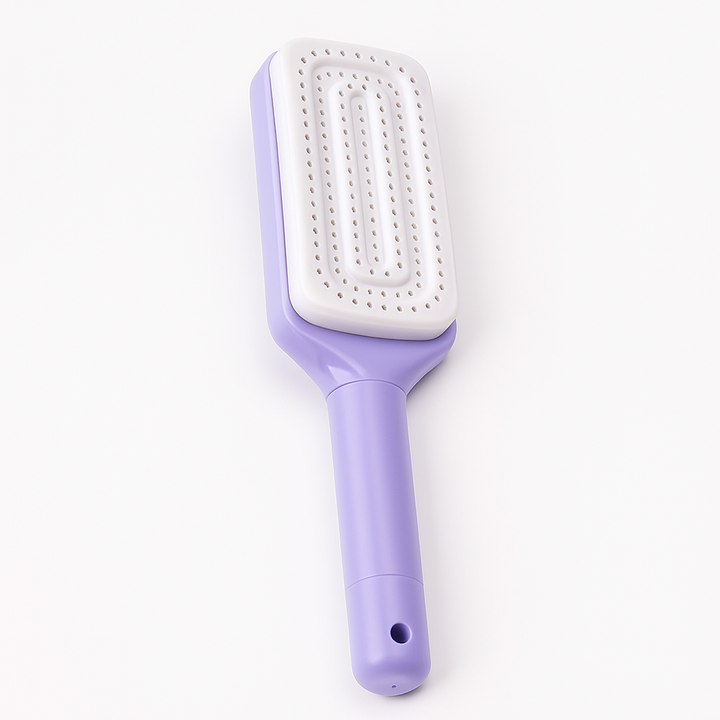 Cleaning Hairbrush – Gentle Detangle – Retractable Bristle Design – For All Hair Types & Busy Mornings Bowlift