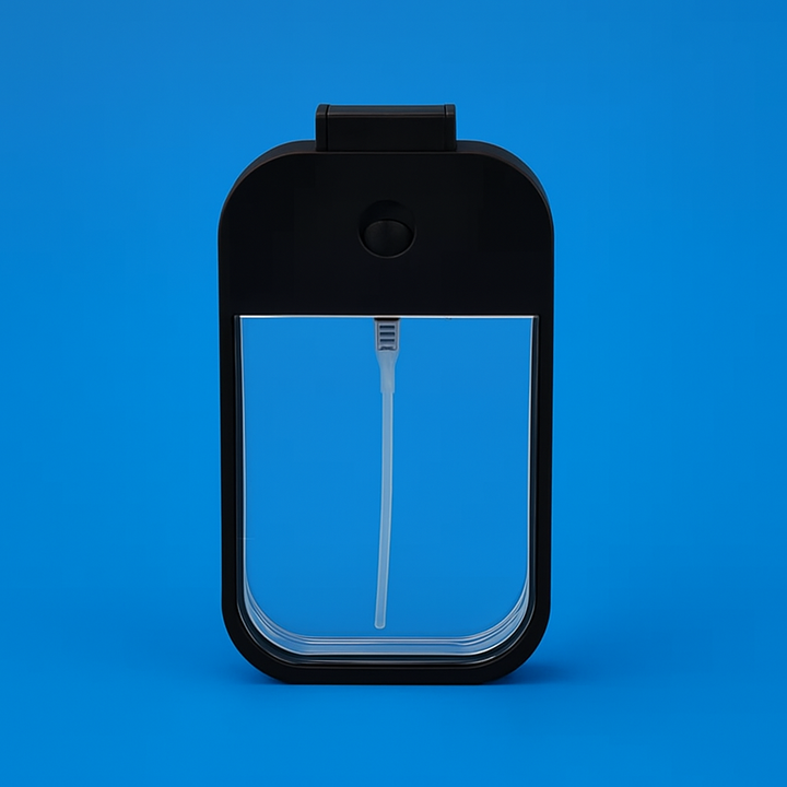 Leak-Proof Fine Mist Refillable – Compact Card-Shape for Perfume & Sanitiser Bowlift