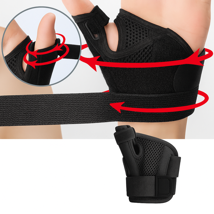 Relief for De Quervain’s Tendonitis – Breathable Adjustable Compression – Everyday & Active Use Bowlift