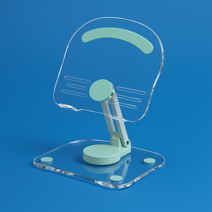 Ergonomic Adjustable Angles – Acrylic Foldable Non-slip – Home Office & Study Bowlift