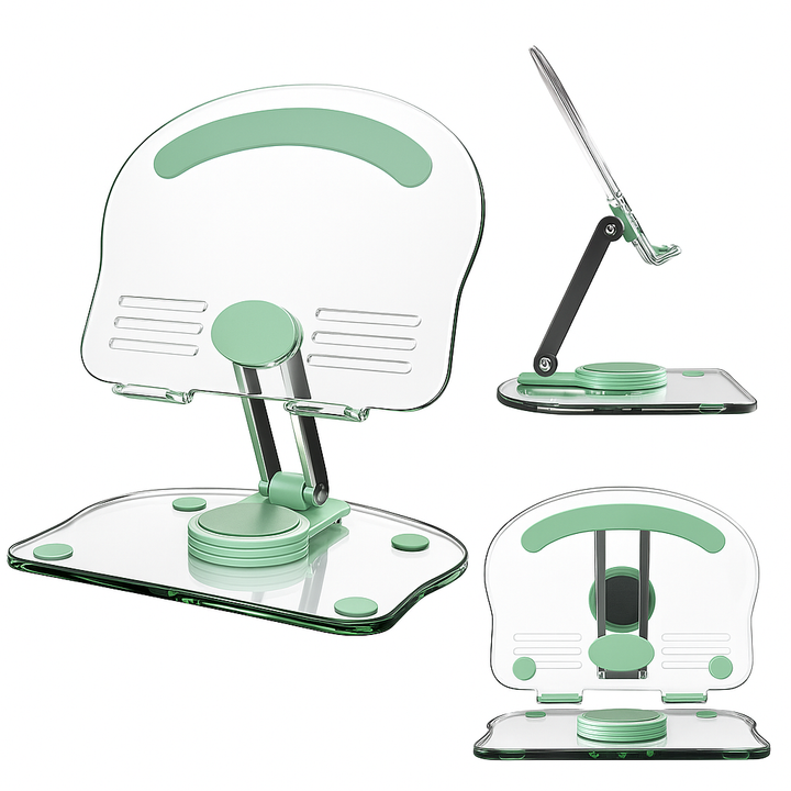 Ergonomic Adjustable Angles – Acrylic Foldable Non-slip – Home Office & Study Bowlift