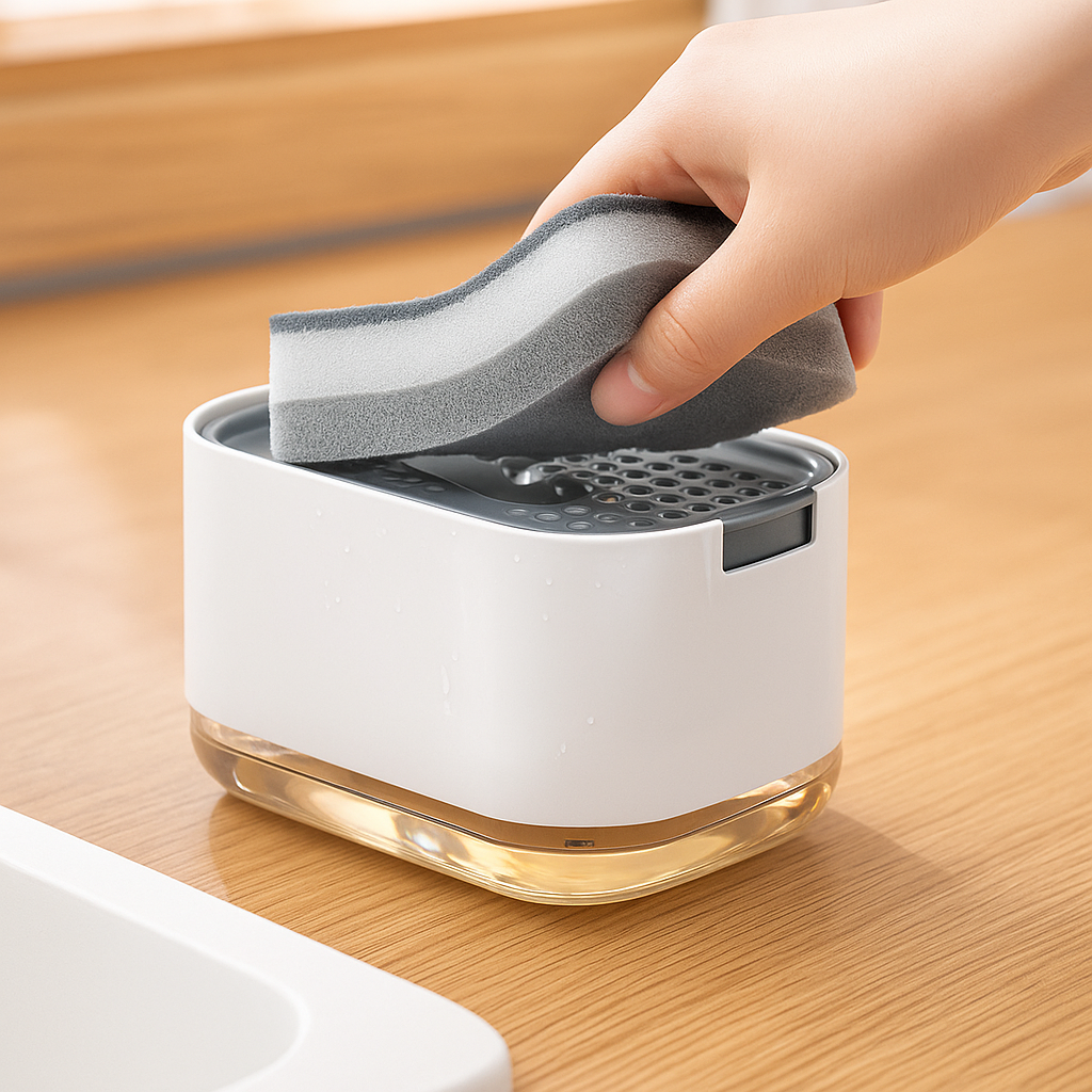 Compact Non-Slip – Silicone Base Easy Clean – Kitchen Sink Organisation Bowlift