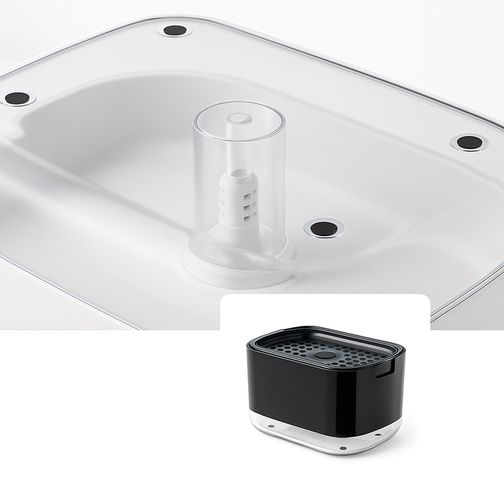 Compact Non-Slip – Silicone Base Easy Clean – Kitchen Sink Organisation Bowlift