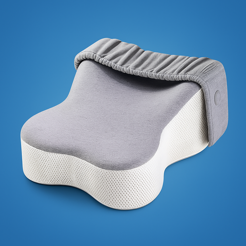 Side Sleeper Alignment – Breathable Memory Foam with Strap – Pregnancy and Hip Support Bowlift