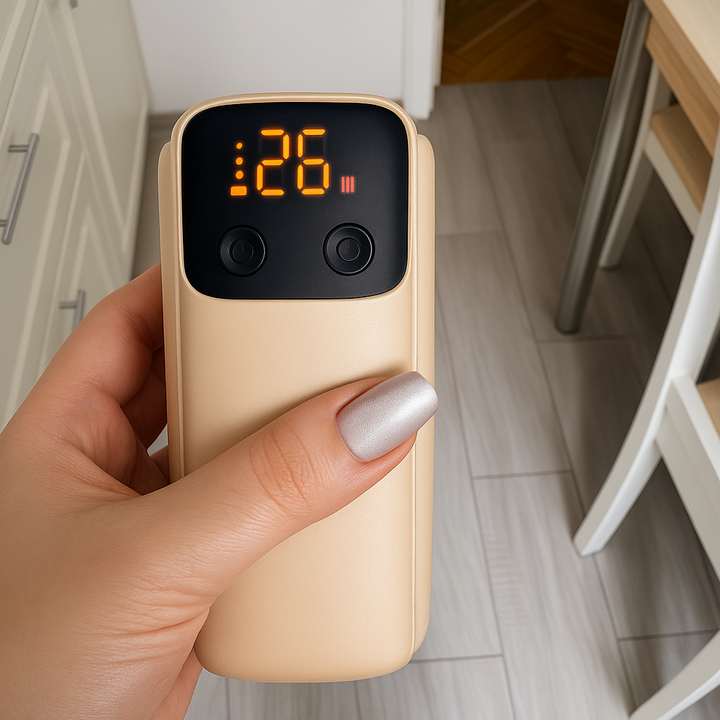 USB Rechargeable with LED Display – Spill-Free Compact Design – Travel & On-the-Go Parents Bowlift