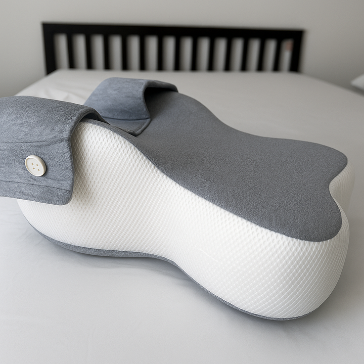 Side Sleeper Alignment – Breathable Memory Foam with Strap – Pregnancy and Hip Support Bowlift