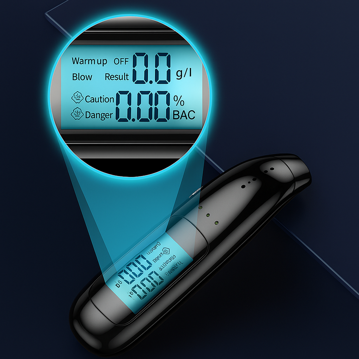 Morning-after Alcohol Tester – Portable LCD Screen – Safe for UK Drivers Bowlift