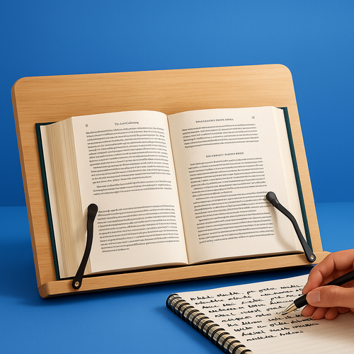 Foldable Adjustable – Wooden Stable Frame – Cookbooks Tablets and Hands-free Reading Bowlift