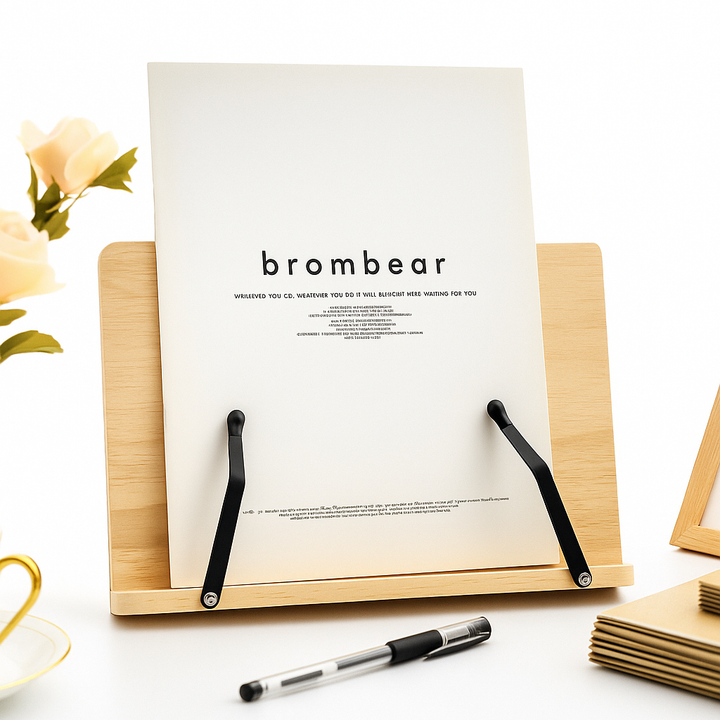 Foldable Adjustable – Wooden Stable Frame – Cookbooks Tablets and Hands-free Reading Bowlift