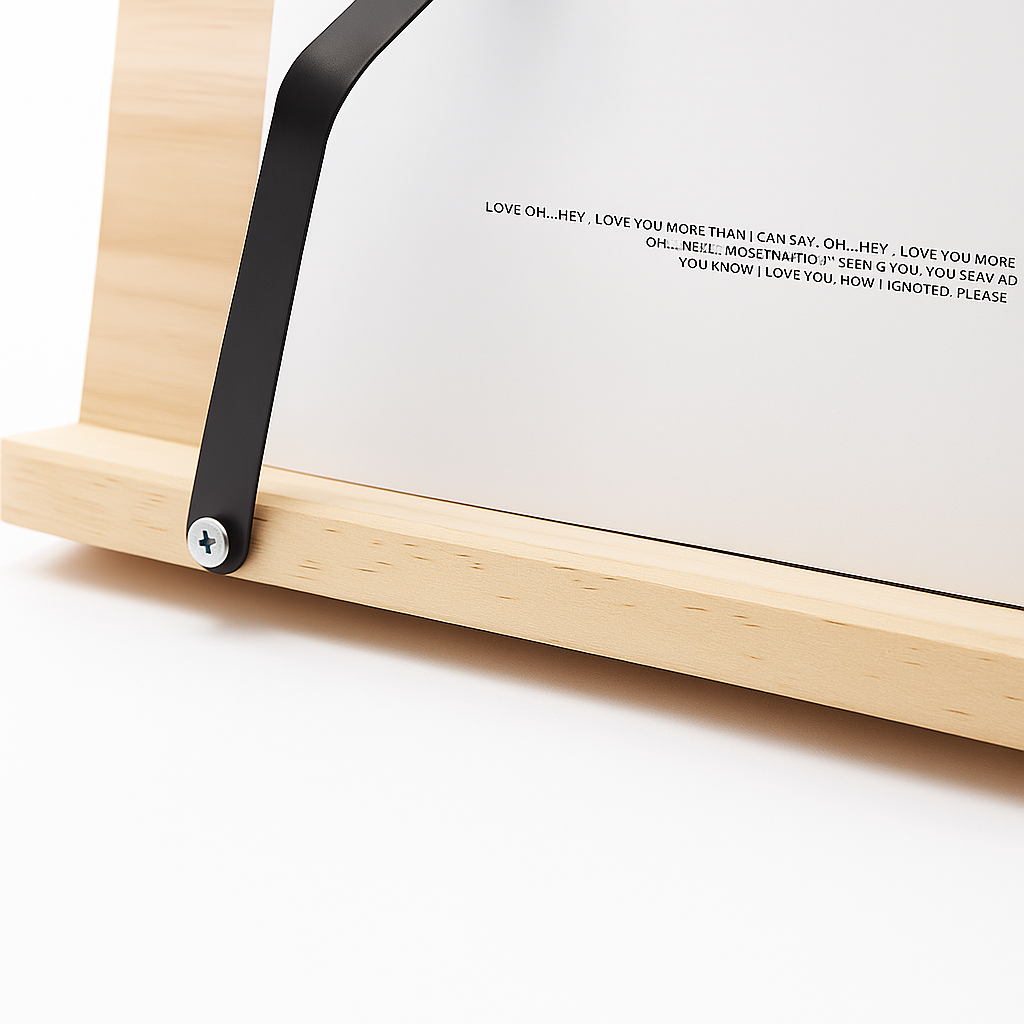 Foldable Adjustable – Wooden Stable Frame – Cookbooks Tablets and Hands-free Reading Bowlift