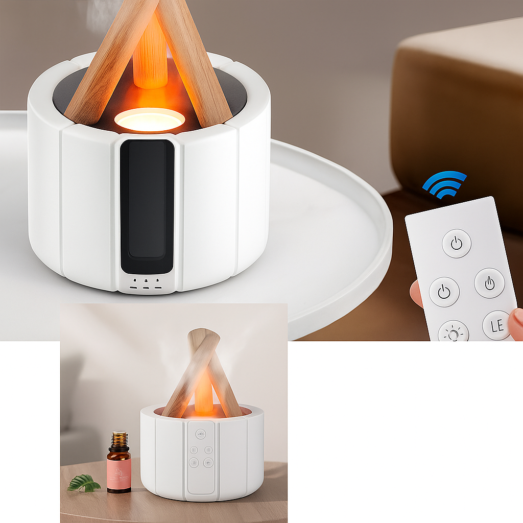 Quiet Ultrasonic Humidifier – LED Light – Aromatherapy for Sleep & Stress Relief Bowlift