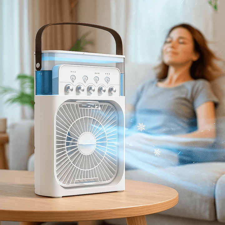 Portable Silent 3-in-1 LED Cooling Fan | Bowlift
