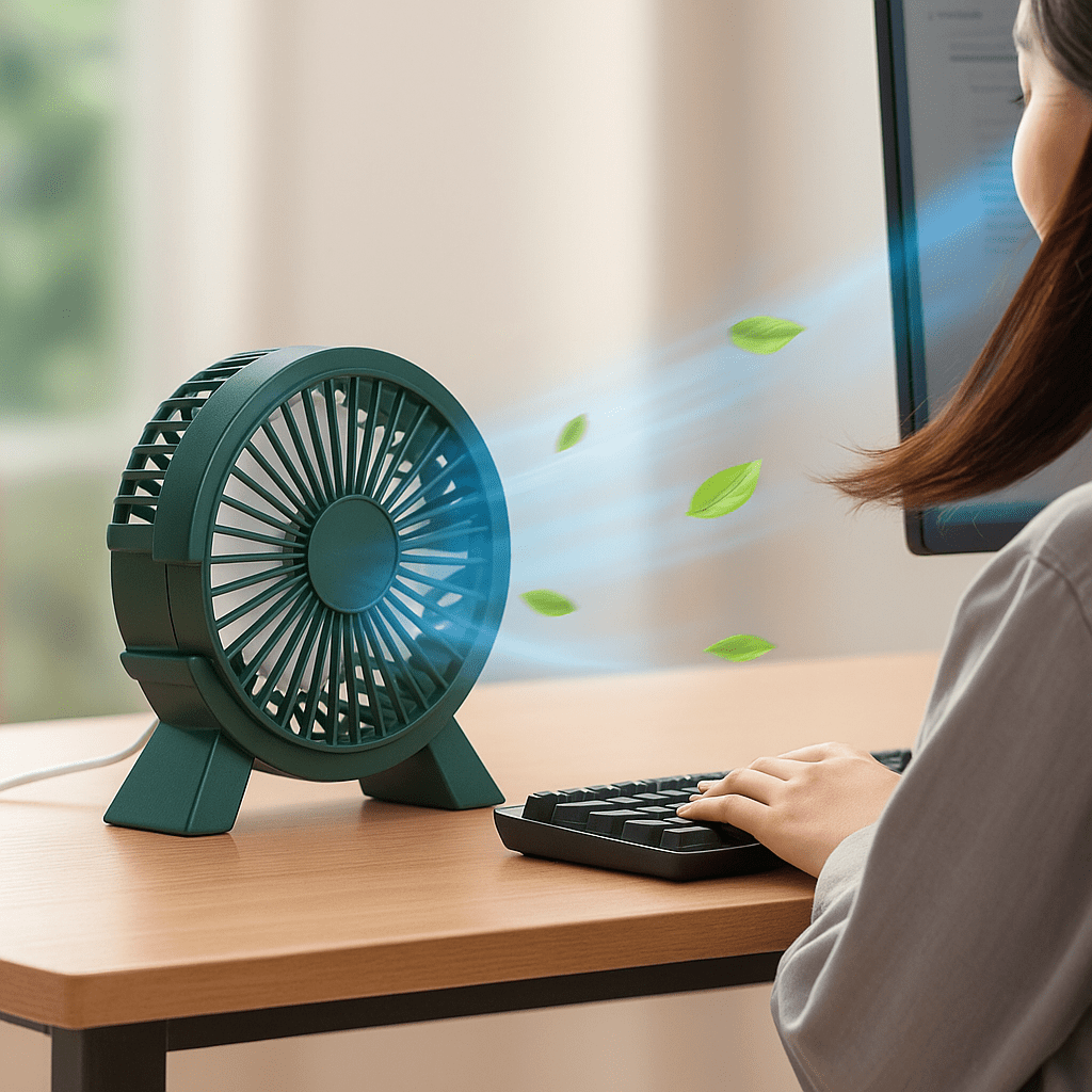 Mini Electric Portable Rechargeable and Silent Fan | Bowlift