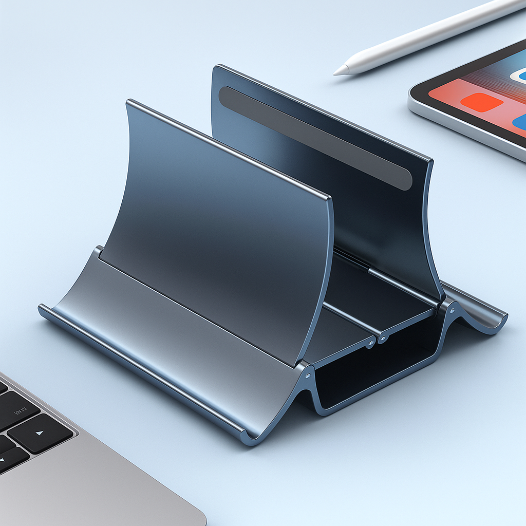 Adjustable Aluminium Design – Space-Saving Cooling Holder for Workstations Bowlift