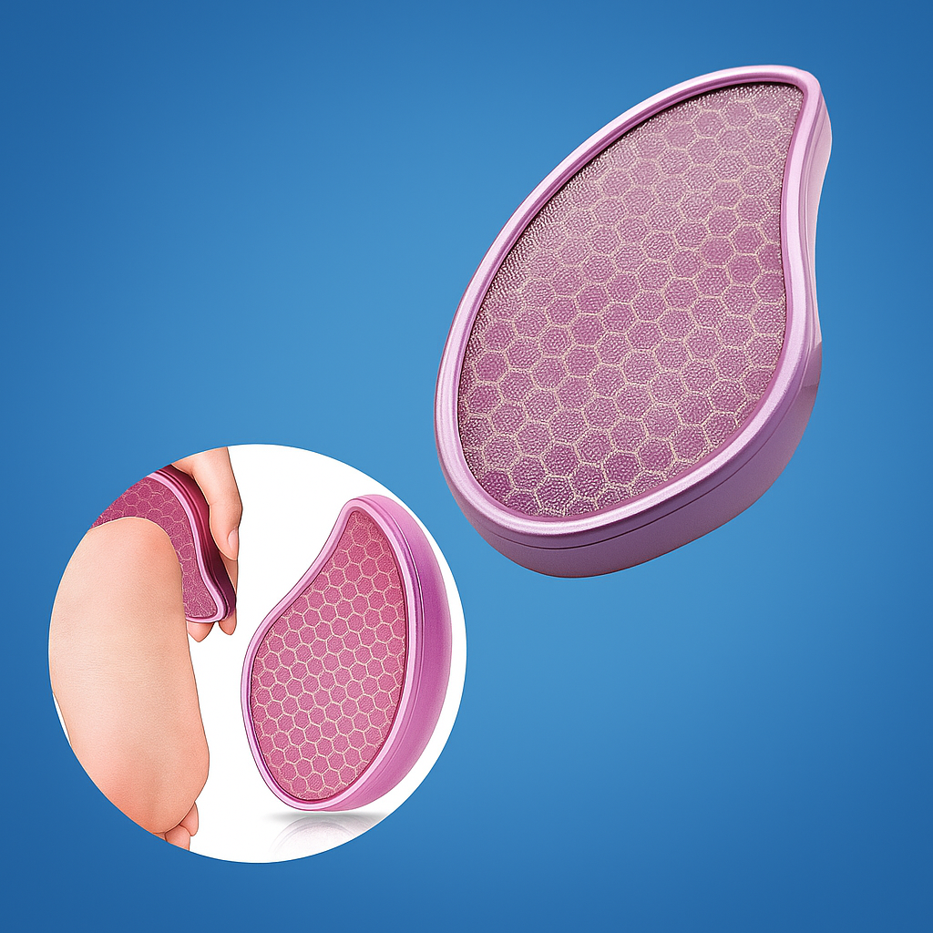 Skin Remover – Nano Glass Surface – Washable & Gentle – Smooth Cracked Heels at Home Bowlift