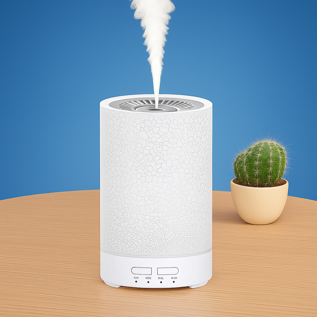 Essential Oil Diffuser with LED Night Light – Quiet Cool Mist – Bedroom & Home Relaxation Bowlift