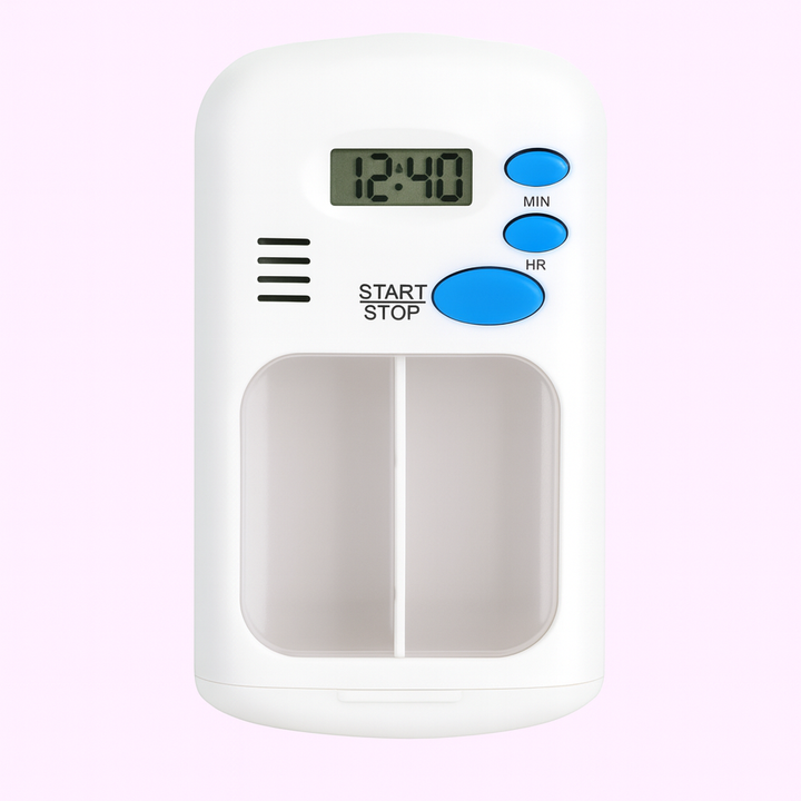 Medication Reminder with Timer – Portable & Easy to Use – Daily Health Support Bowlift
