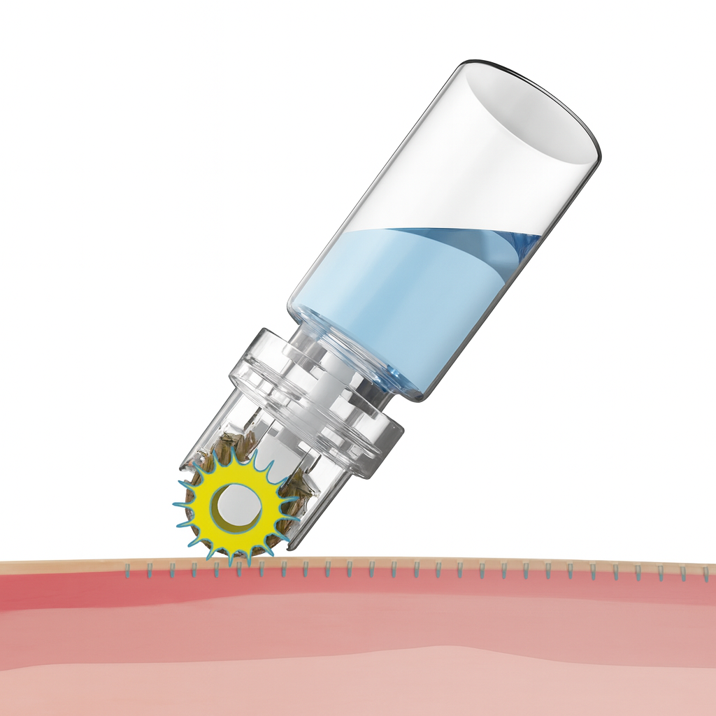 Boosts Serum Absorption – Refillable Bottle & Fine Needles – Safe At-Home Skincare Bowlift