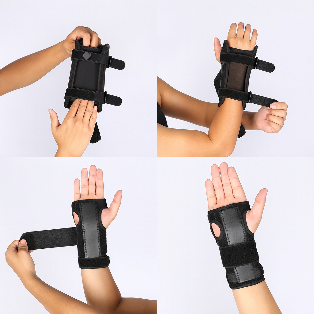 Carpal Tunnel Pain Relief – Adjustable Breathable Compression Mesh – Typing Work & Daily Use Bowlift