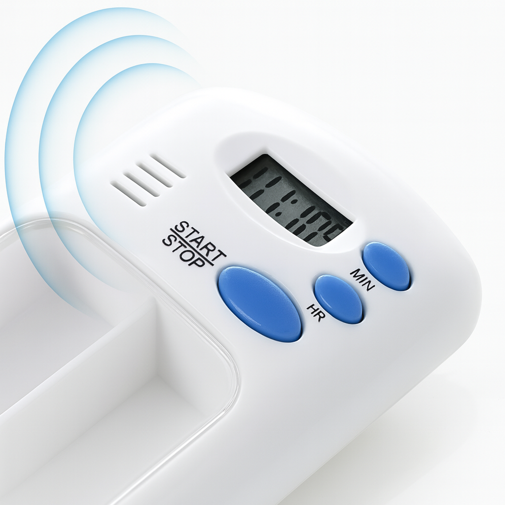 Medication Reminder with Timer – Portable & Easy to Use – Daily Health Support Bowlift
