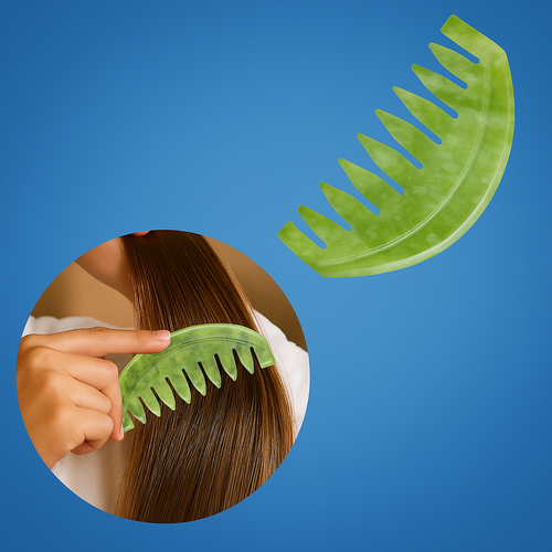 Anti-Static Detangling – Smooth Jade Surface – Curly Thick Hair & Frizz Control Bowlift